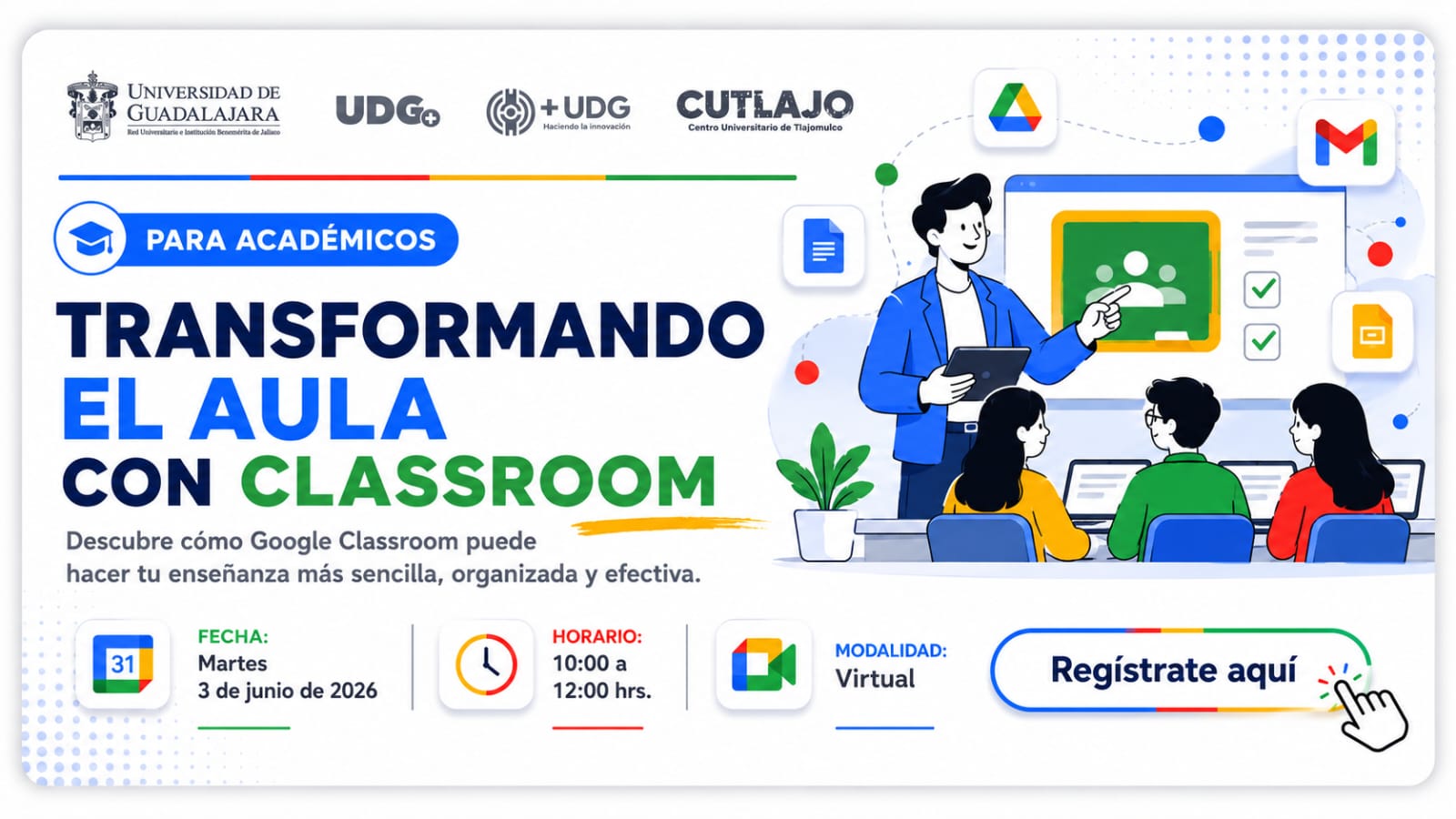 Curso Transformando el aula con classroom